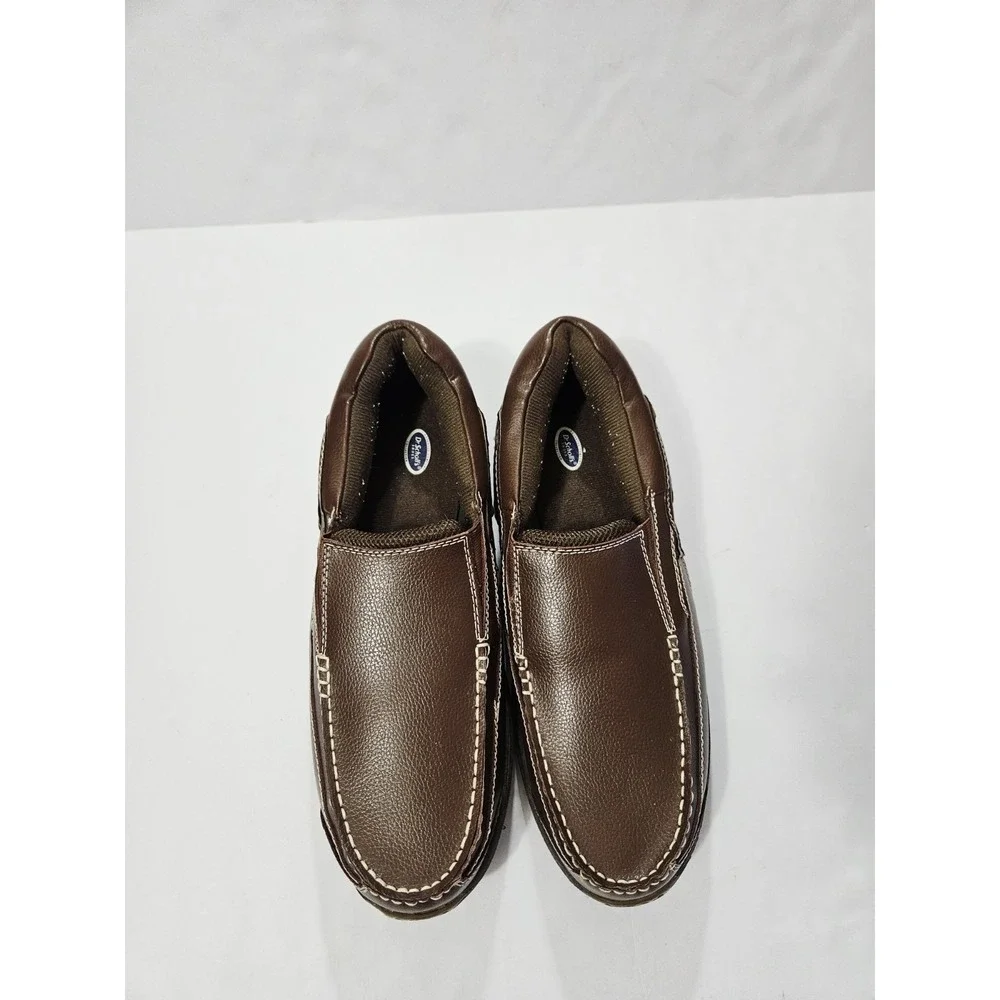 Dr Scholls 42J-D6 Men's Brown Comfort Leather Slip On Casual Loafer‎ Size 13 D